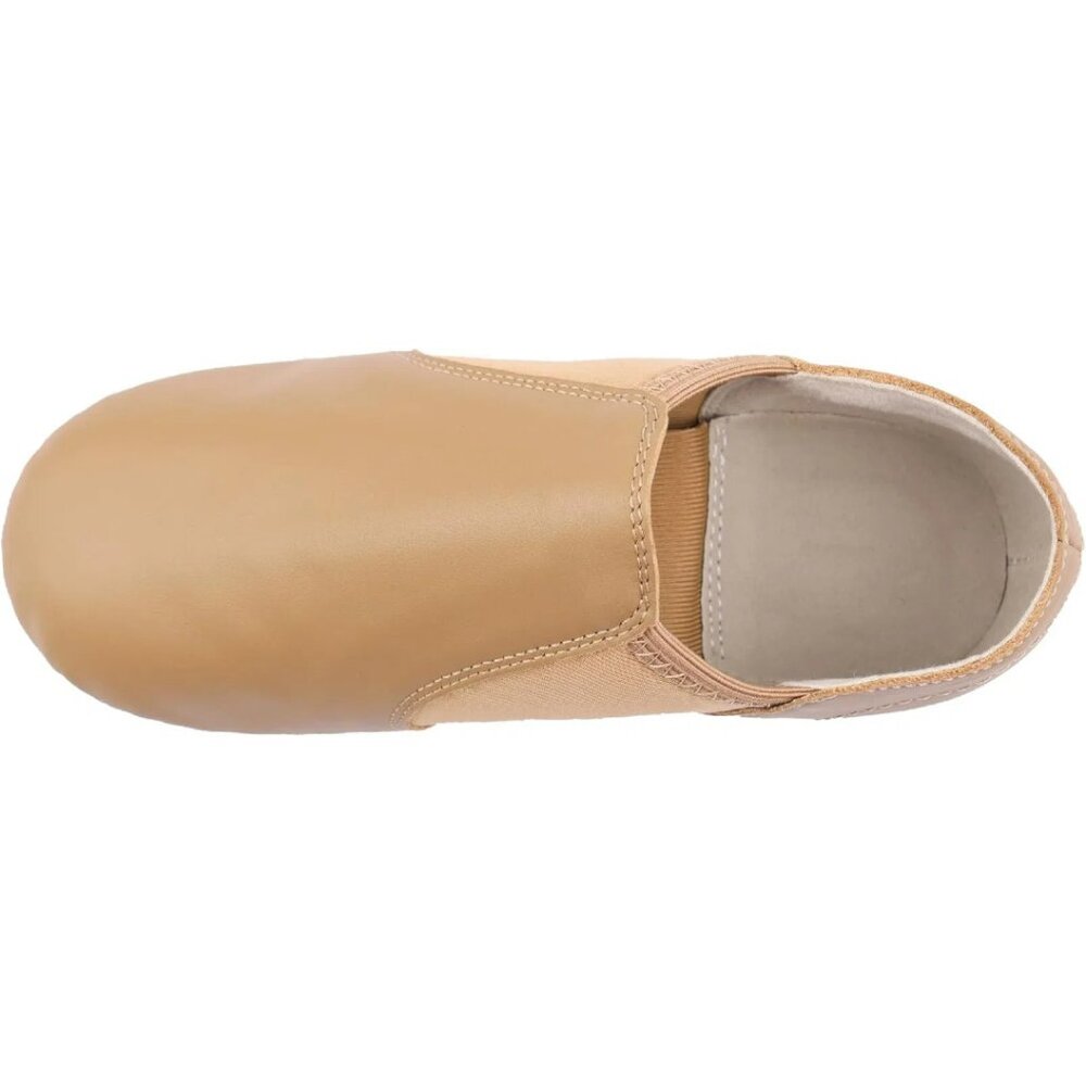 Linodes Leather Jazz Shoe Slip On for Girls and Boys - Picture 5 of 6